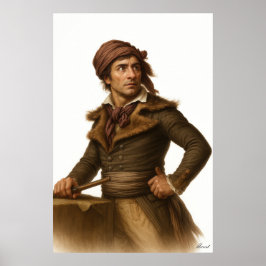 Marat - Franse Revolutie Archief Kunstprint Poster