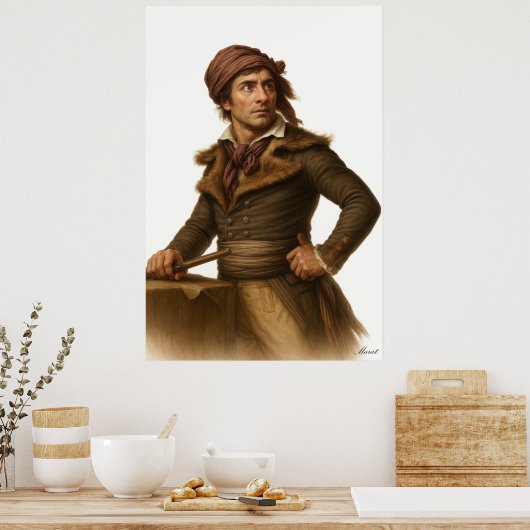 Marat - French Revolution Archival Art Print (Keuken)