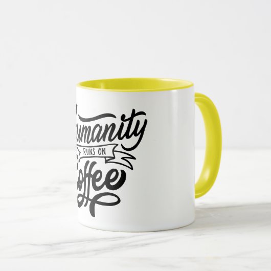 Marathi rent op koffie mok (Voorkant rechts)