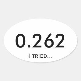 Marathon 0.262 ovale sticker