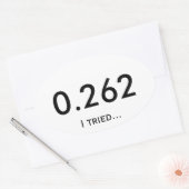 Marathon 0.262 ovale sticker (Envelop)