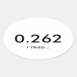 Marathon 0.262 ovale sticker