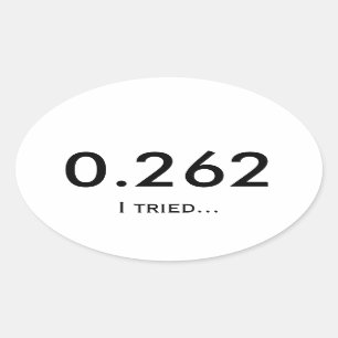Marathon 0,262 ovale sticker