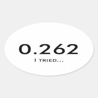 Marathon 0.262 ovale sticker