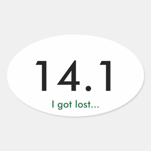 Marathon 14.1 ovale sticker (Voorkant)