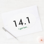 Marathon 14.1 ovale sticker (Envelop)