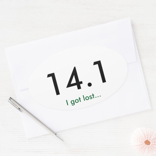 Marathon 14.1 ovale sticker (Envelop)