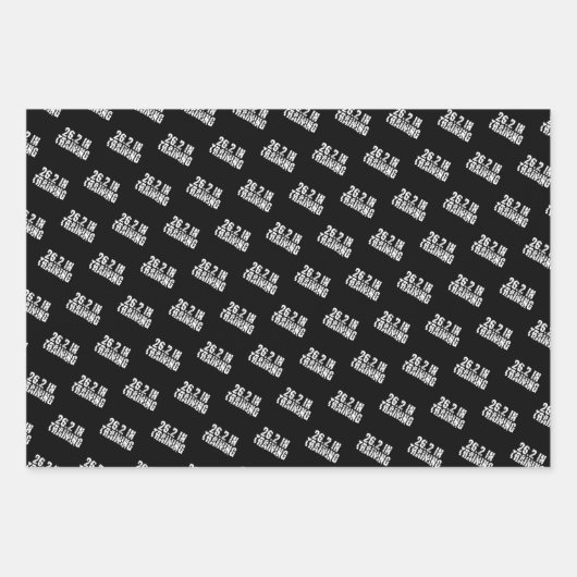 Marathon 26.2 in training loopwerk inpakpapier vel (Voorkant 3)