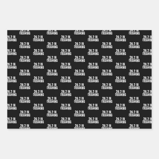 Marathon 26.2 in training loopwerk inpakpapier vel (Voorkant 2)
