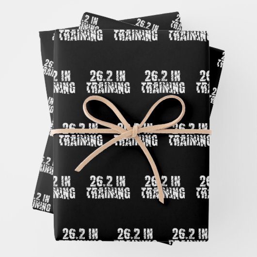 Marathon 26.2 in training loopwerk inpakpapier vel (In situ)