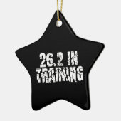 Marathon 26.2 in training loopwerk keramisch ornament (Links)