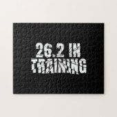 Marathon 26.2 in training loopwerk legpuzzel (Horizontaal)