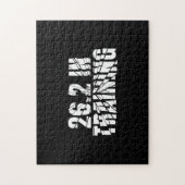 Marathon 26.2 in training loopwerk legpuzzel (Verticaal)