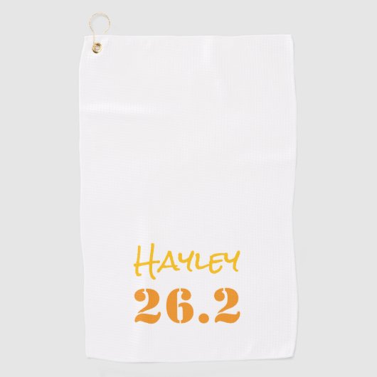 Marathon 26.2 NAAM Hardlopen Atletische Sport Golfhanddoek (Voorkant)