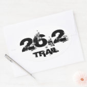 Marathon 26.2 Trail Oval Vehicle Decal Sticker (Envelop)