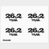 Marathon 26.2 Trail Oval Vehicle Decal Sticker (Vel)