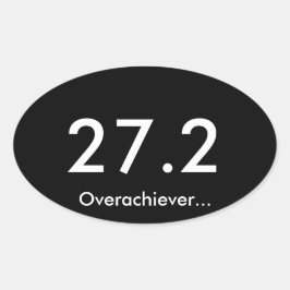Marathon 27.2 overachiever ovale sticker