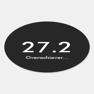 Marathon 27.2 overachiever ovale sticker