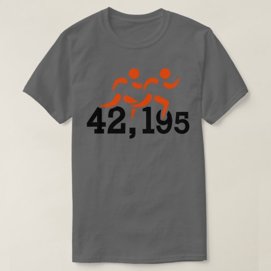 Marathon 42195 kilomter t-shirt (Design voorkant)