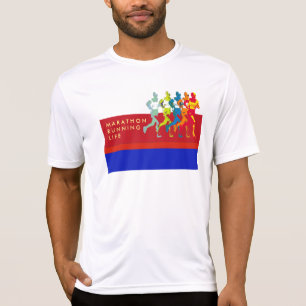 Marathon atletisch. t-shirt