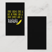 Marathon cadeauspeler wint bananenmeme visitekaartje (Voorkant / Achterkant)