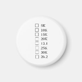 "Marathon Checklist" Magneet