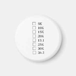 "Marathon Checklist" Magnet