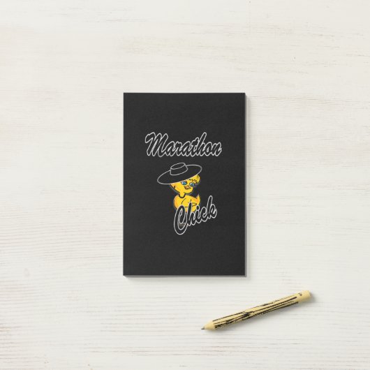 Marathon Chick #4 Post-it® Notes (Op bureau)