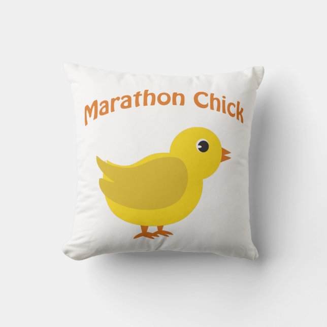Marathon Chick Kussen (Voorkant)