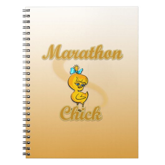 Marathon Chick Notitieboek (Voorkant)