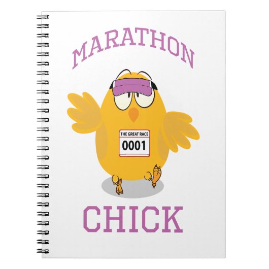 Marathon Chick Notitieboek (Voorkant)
