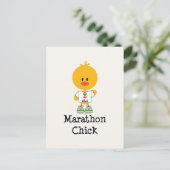 Marathon Chick Peace Love 26.2 Briefkaart (Staand voorkant)