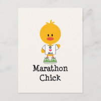 Marathon Chick Peace Love 26.2 Briefkaart