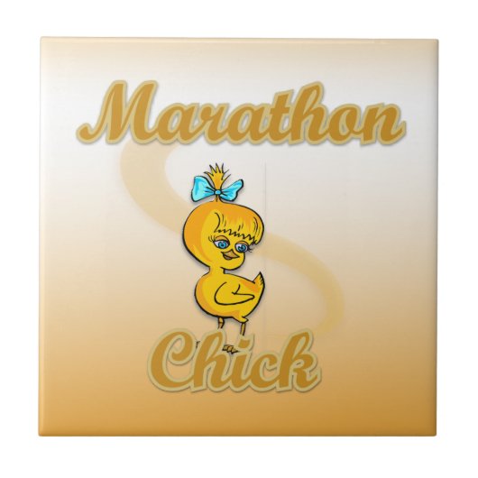 Marathon Chick Tegeltje (Voorkant)