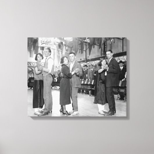 Marathon Dansers, 1923 Canvas Afdruk (Voorkant)