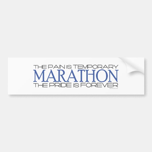 Marathon - De Pride is voor altijd Bumpersticker (Voorkant)