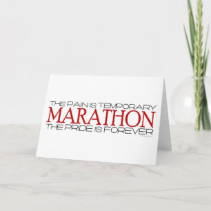 Marathon - De trots is voor altijd - Gefeliciteerd Kaart