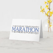 Marathon - De trots is voor altijd - Veel succes Kaart (Gele Bloem)