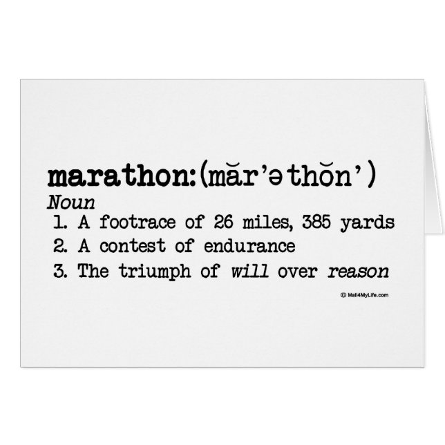 Marathon Definitie (Voorkant Horizontaal)