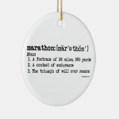 Marathon Definitie Keramisch Ornament (Rechts)