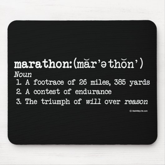 Marathon Definitie Muismat (Voorkant)