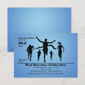 Marathon Finish Uitnodiging (Voorkant / Achterkant)