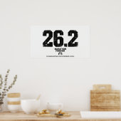 Marathon Finisher 26,2 Miles Hardlopen Cadeau  Poster (Keuken)