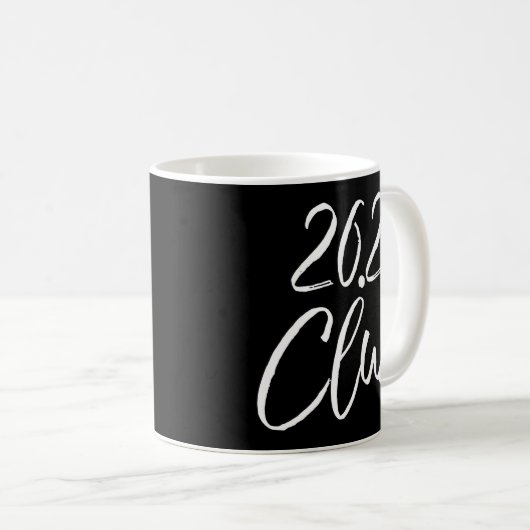 Marathon Finisher voor hardloopschoenen 262 CLU Koffiemok (Voorkant rechts)