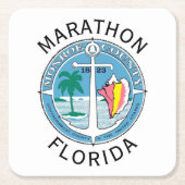 Marathon - Florida Keys Kartonnen Onderzetters (Voorkant)