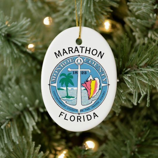Marathon - Florida Keys Keramisch Ornament (Boom)
