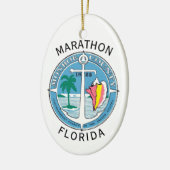 Marathon - Florida Keys Keramisch Ornament (Links)