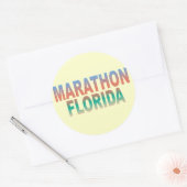 Marathon Florida Keys Ronde Sticker (Envelop)