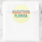 Marathon Florida Keys Ronde Sticker (Tas)