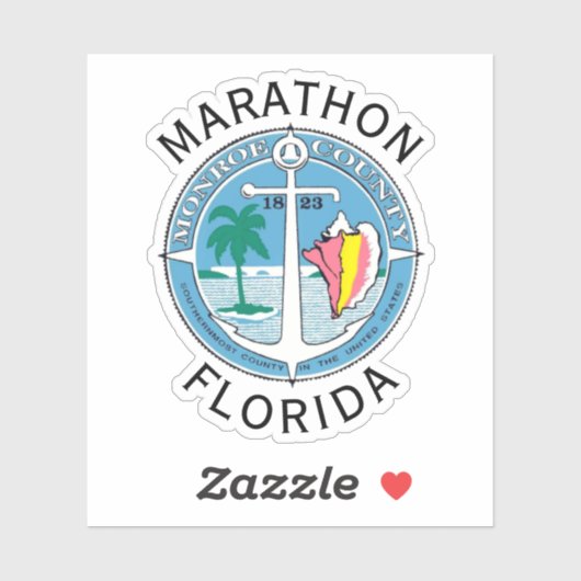Marathon - Florida Keys Sticker (Vel)